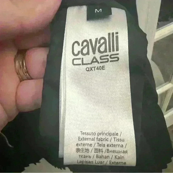 Cavalli Class Bomber Jacket - Black Medium - Picture 4 of 10